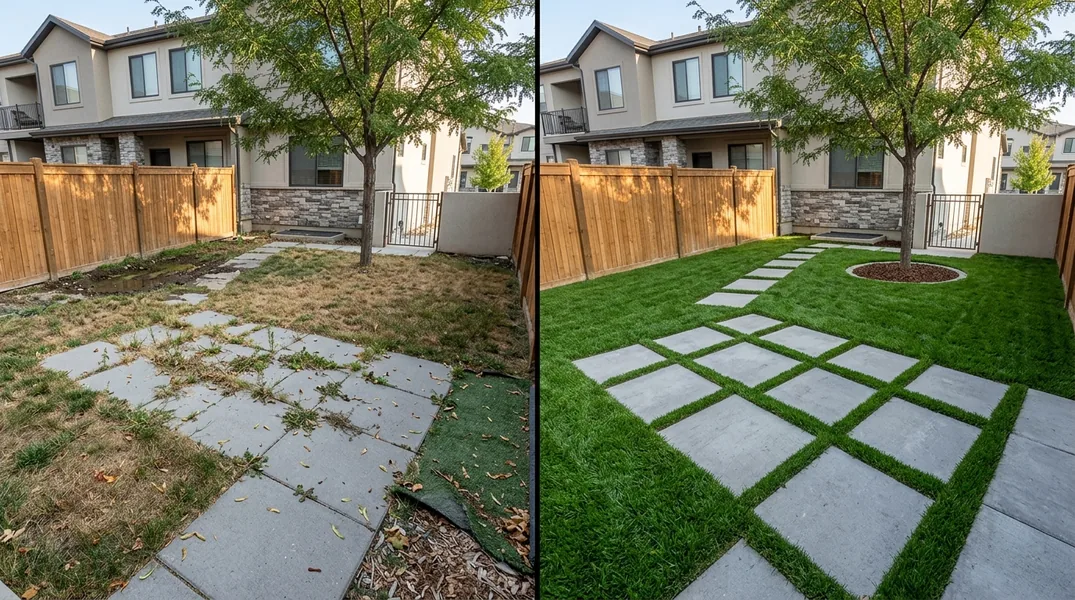 Result artificial grass installation in Provo - Provo Artificial Grass Installation